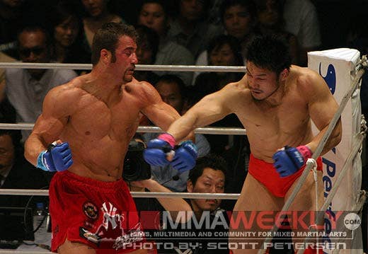 Phil Baroni and Minowa at Pride Bushido 7
