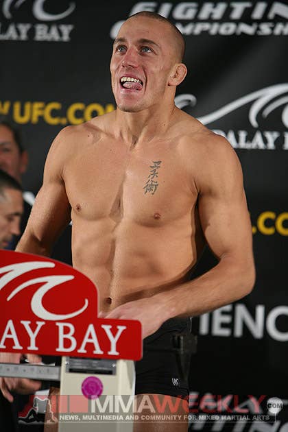 Georges St. Pierre at UFC58 Weigh-Ins
