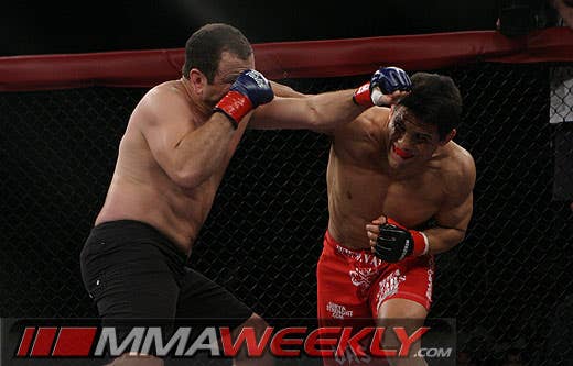 Cesar Gracie and Frank Shamrock at Strikeforce 1