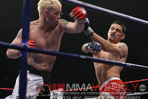 Jens Pulver and Cole Escovedo at IFL