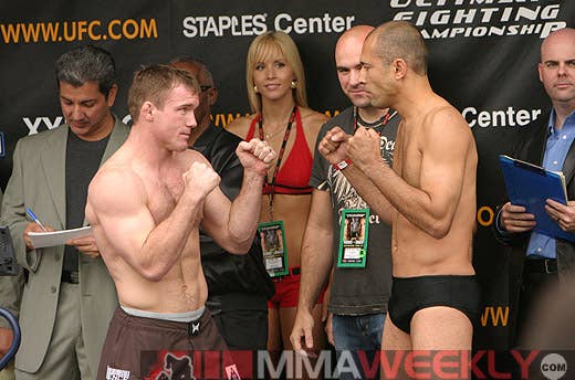 Matt Hughes and Royce Gracie at UFC 60