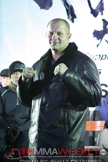 Fedor Emelianenko at Yarennoka Presser