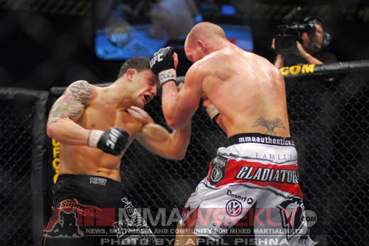 Frankie Edgar and Gray Maynard at UFC Fight Night 13