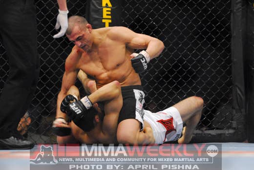 George Sotiropoulos and Roman Mitichyan at UFC Fight Night 13