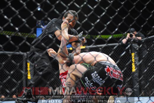 Nate Diaz and Kurt Pelligrino at UFC Fight Night 13