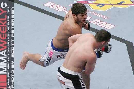 Patrick Cote and Ricardo Almeida at UFC 86