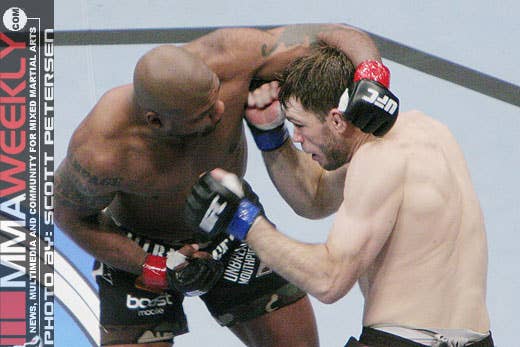 Quinton Jackson and Forrest Griffin at UFC 86