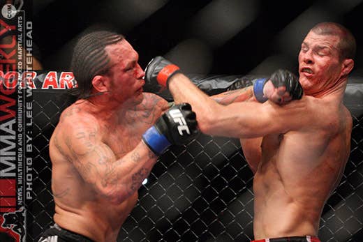 Chris Leben and Michael Bisping at UFC 89