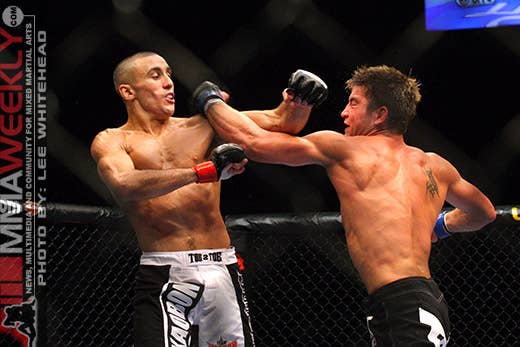 Terry Etim and Sam Stout at UFC 89
