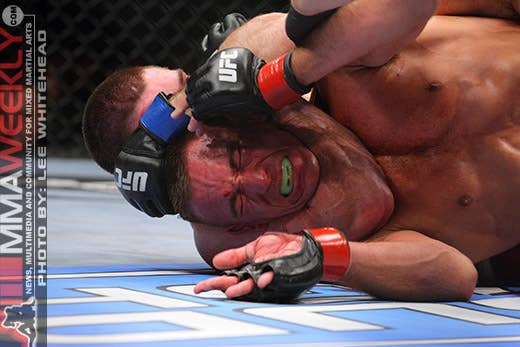 David Baron and Jim Miller at UFC 89