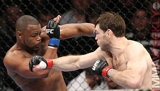 Rashad Evans and Forrest Griffin at UFC 92