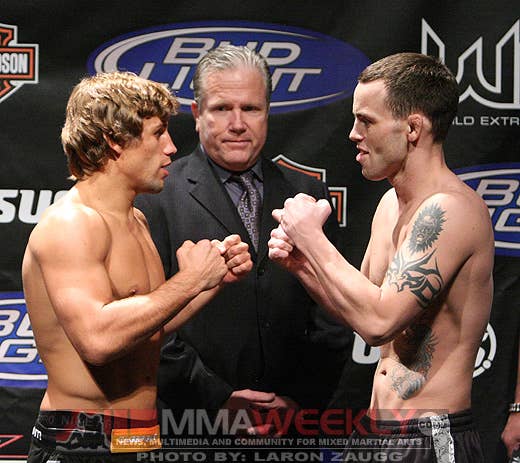 Urijah Faber and Jens Pulver at WEC 38
