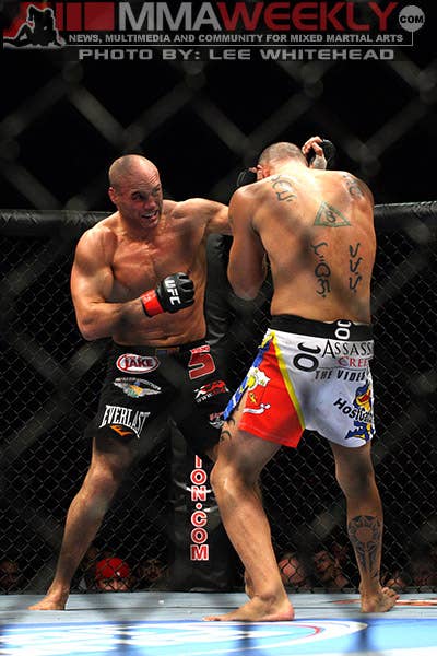 Randy Couture and Brandon Vera at UFC 105
