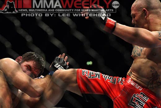 Ross Pearson and Aaron Riley at UFC 105