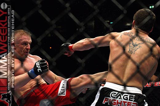 Paul Kelly and Dennis Siver at UFC 105