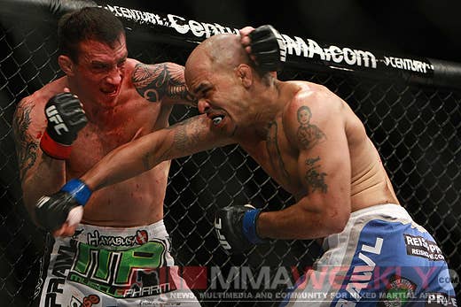 Jorge Rivera and Nate Quarry at UFC Fight Night 21