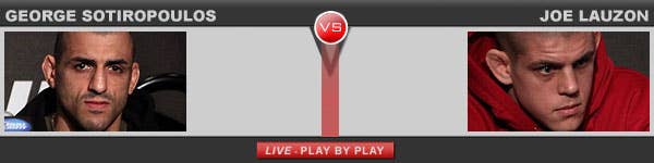 UFC 123 Live Results George Sotiropoulos vs Joe Lauzon