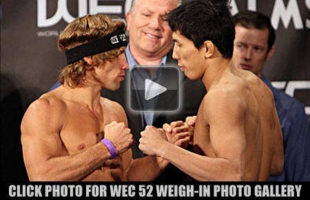 WEC-52-Weigh-In-Photo-Gallery-Click-Thru WEC 52 weigh-in photos Urijah Faber vs Takeya Mizugaki