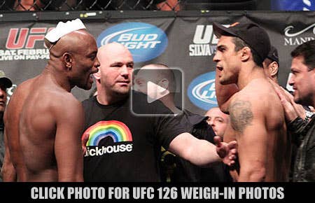 UFC 126 Weigh-in Photo Gallery