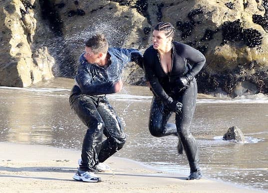 Gina Carano on set of Haywire re-shoots