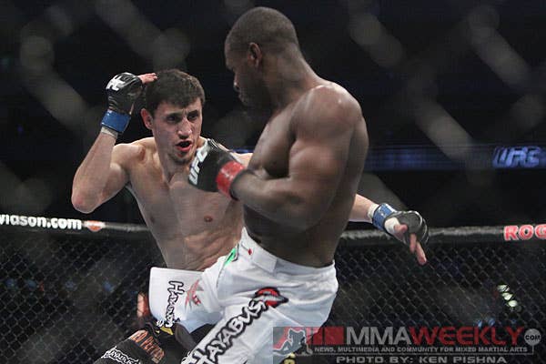 Pablo Garza and Yves Jabouin at UFC 129