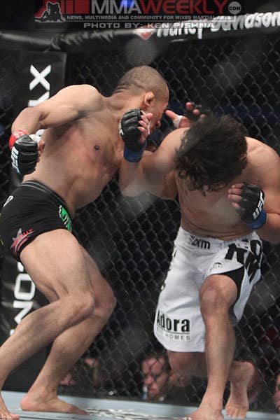Ivan Menjivar and Charlie Valencia at UFC 129
