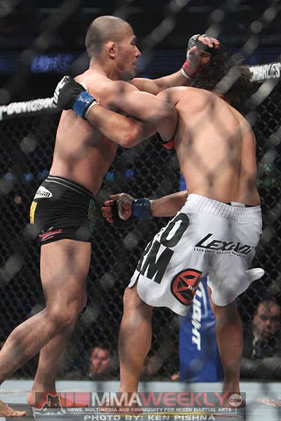 Ivan Menjivar and Charlie Valencia at UFC 129