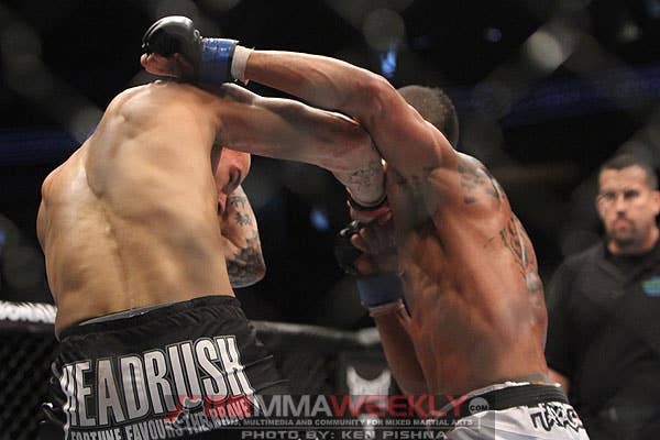 Dustin Poirier and Jason Young at UFC 131