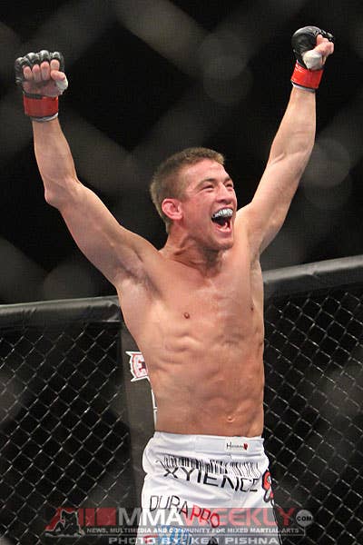 Sam Stout and Yves Edwards at UFC 131