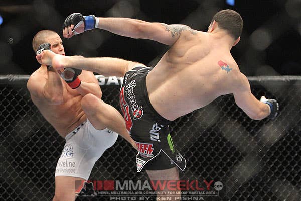 Chris Weidman and Jesse Bongfeldt at UFC 131