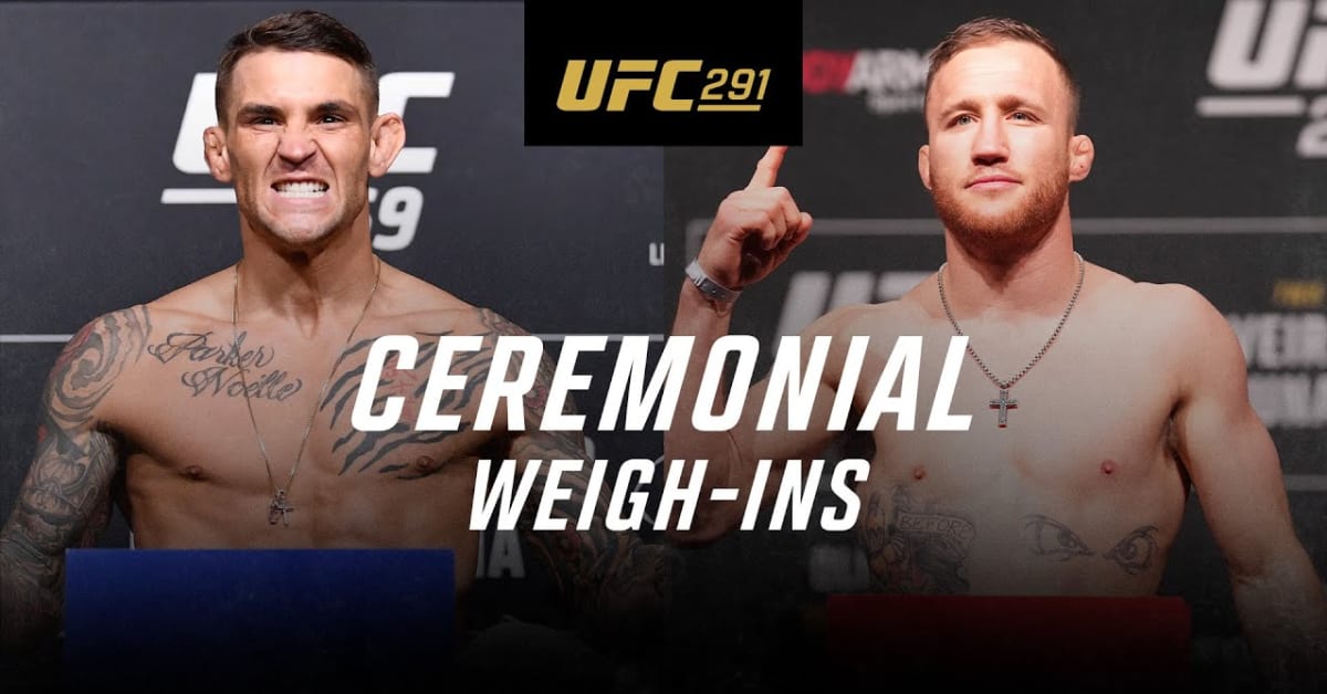 UFC 291 Ceremonial Weigh-In Video - MMAWeekly.com | UFC and MMA News ...