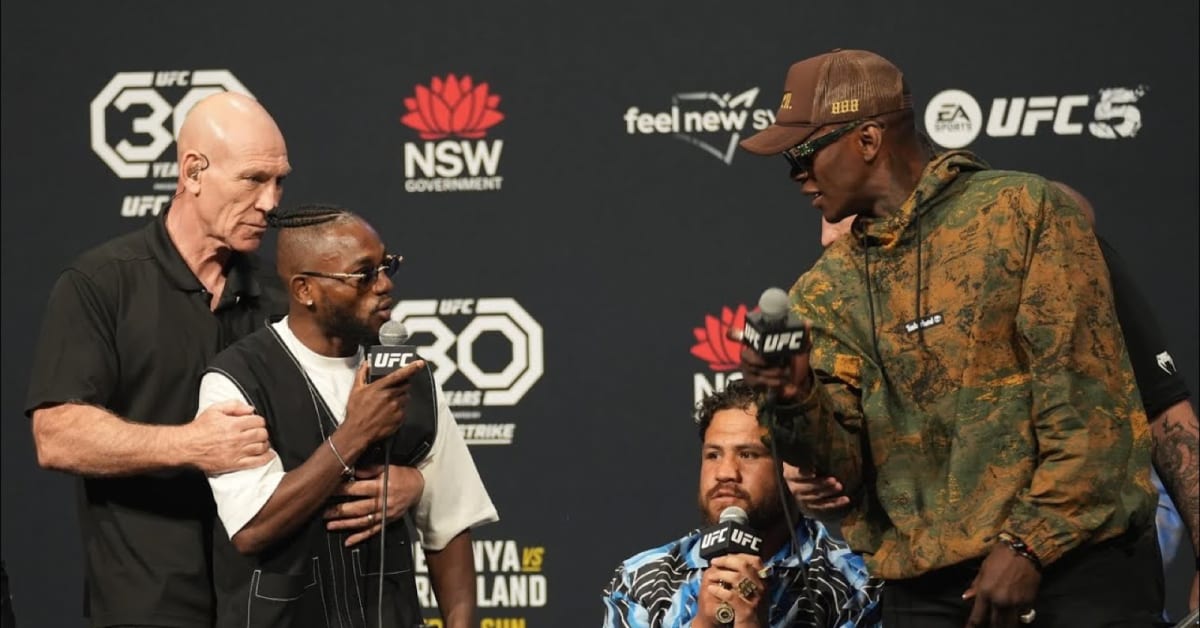 Israel Adesanya And Manel Kape's Explosive Confrontation At UFC 293 ...