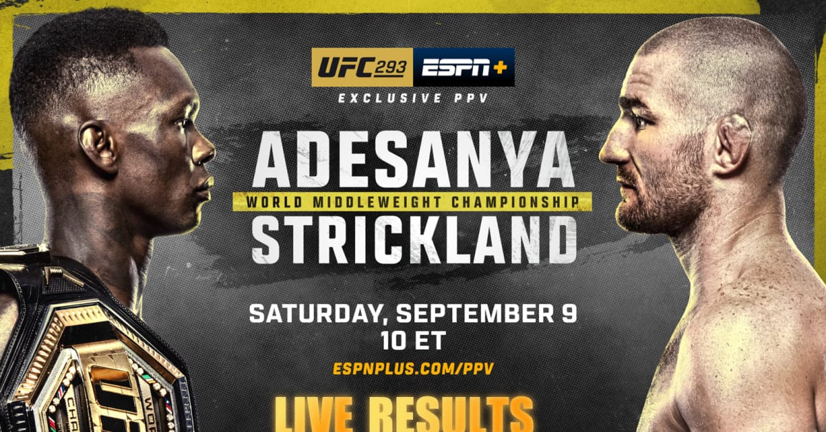 UFC 293 Results Israel Adesanya vs. Strickland UFC