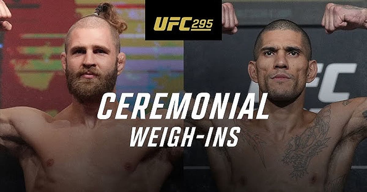 UFC 295 Ceremonial Weigh-in Video - MMAWeekly.com | UFC And MMA News ...