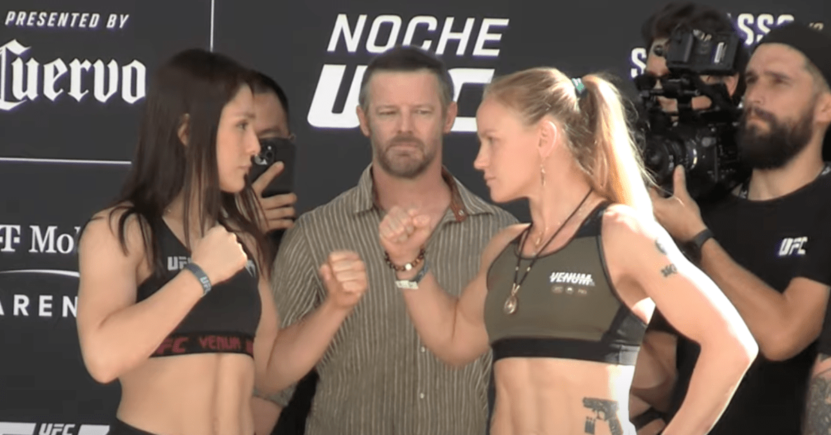 Noche Ufc Ceremonial Weigh Ins Alexa Grasso Vs Valentina Shevchenko Video 0901