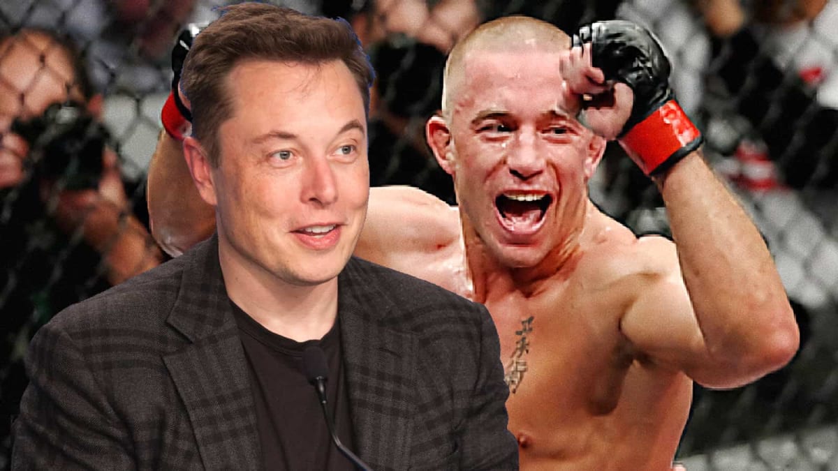 Photo: Elon Musk, Georges St-Pierre pose after apparent MMA training