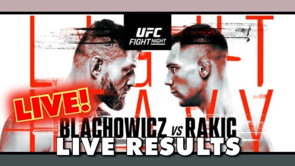 UFC Fight Night: Blachowicz v Rakic Predictions