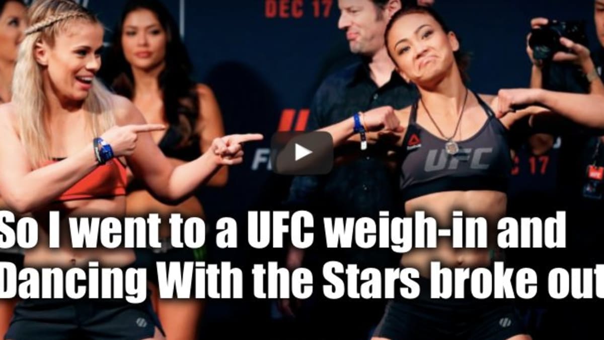 Paige VanZant vs. Michelle Waterson: Is This a Weigh-in or a Dance-Off?  (video) - MMAWeekly.com | UFC and MMA News, Results, Rumors, and Videos