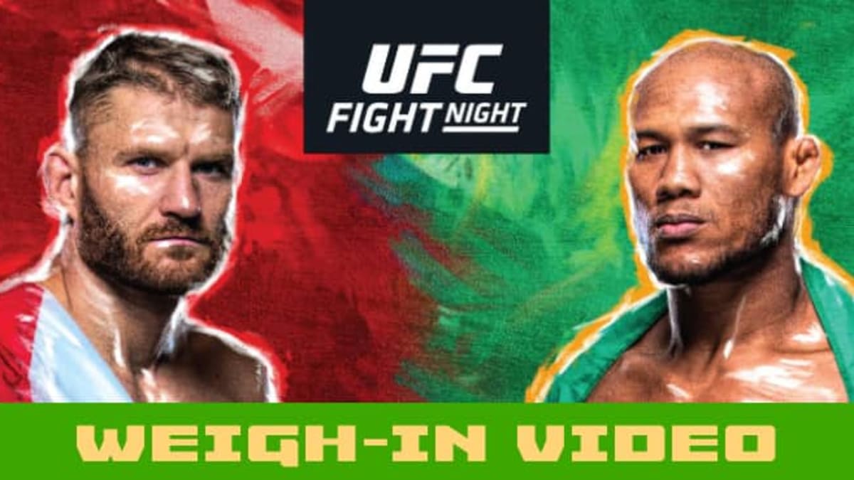 UFC Sao Paulo: Blachowicz vs. Jacare weigh-in video - MMAWeekly.com | UFC  and MMA News, Results, Rumors, and Videos