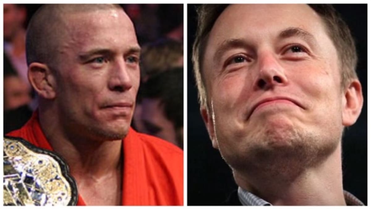 Photo: Elon Musk, Georges St-Pierre pose after apparent MMA training