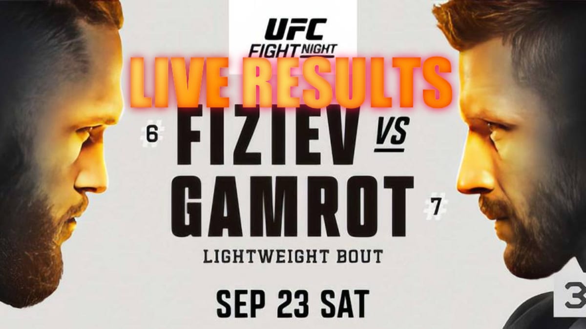 UFC Vegas 79 Live Results Fiziev vs