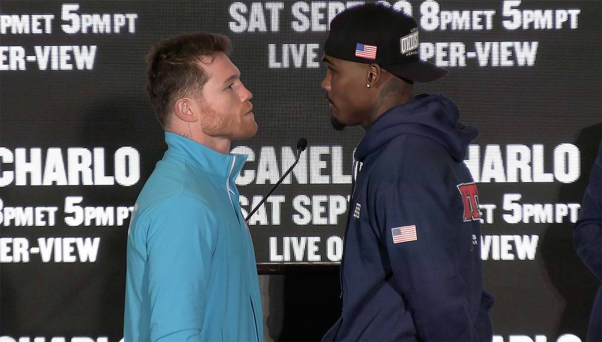 Canelo vs Charlo Face-Offs Video - BVM Sports