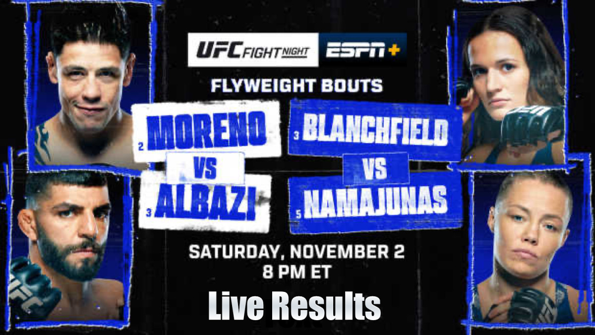 UFC Edmonton: Moreno vs. Albazi Live Results thumbnail