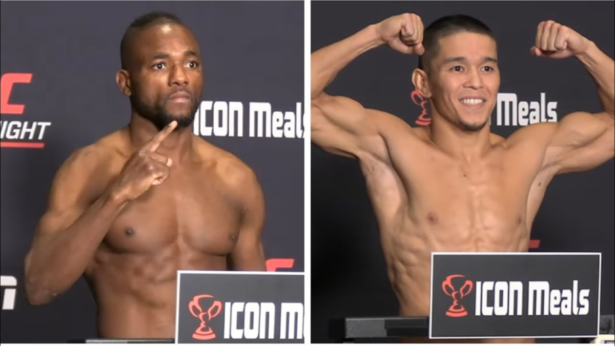 UFC Vegas 103 main event weigh-in video: Manel Kape vs. Asu Almabayev