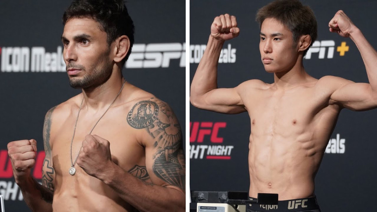 UFC on ESPN 58 main event weigh-in video: Alex Perez vs. Tatsuro Taira
