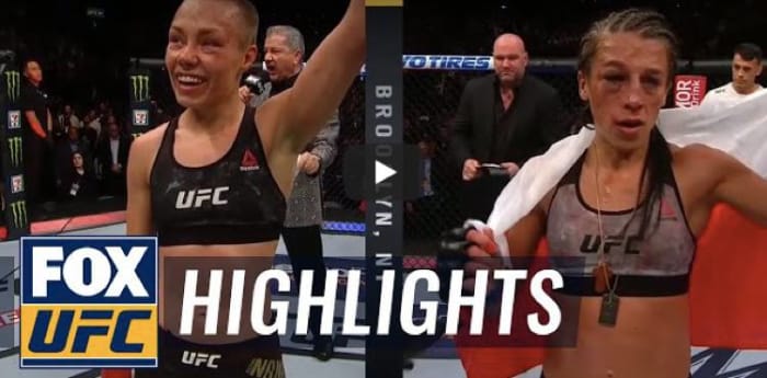 Rose Namajunas Defeats Joanna Jedrzejczyk (UFC 223 Fight Highlights ...