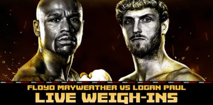 Floyd Mayweather Vs Logan Paul Weigh In Live Ufc And Mma News Results 