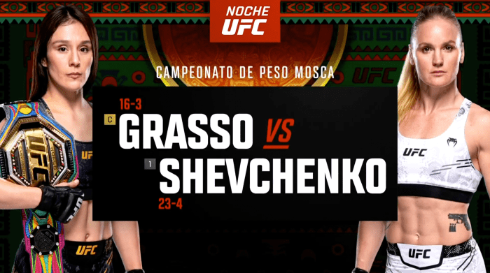 Noche UFC: Alexa Grasso Vs Valentina Shevchenko Highlights Video ...