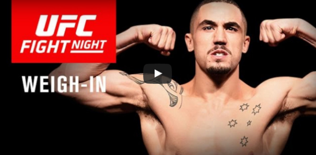 Watch the UFC Melbourne Weigh-in Live at 7 PM ET - MMAWeekly.com | UFC ...