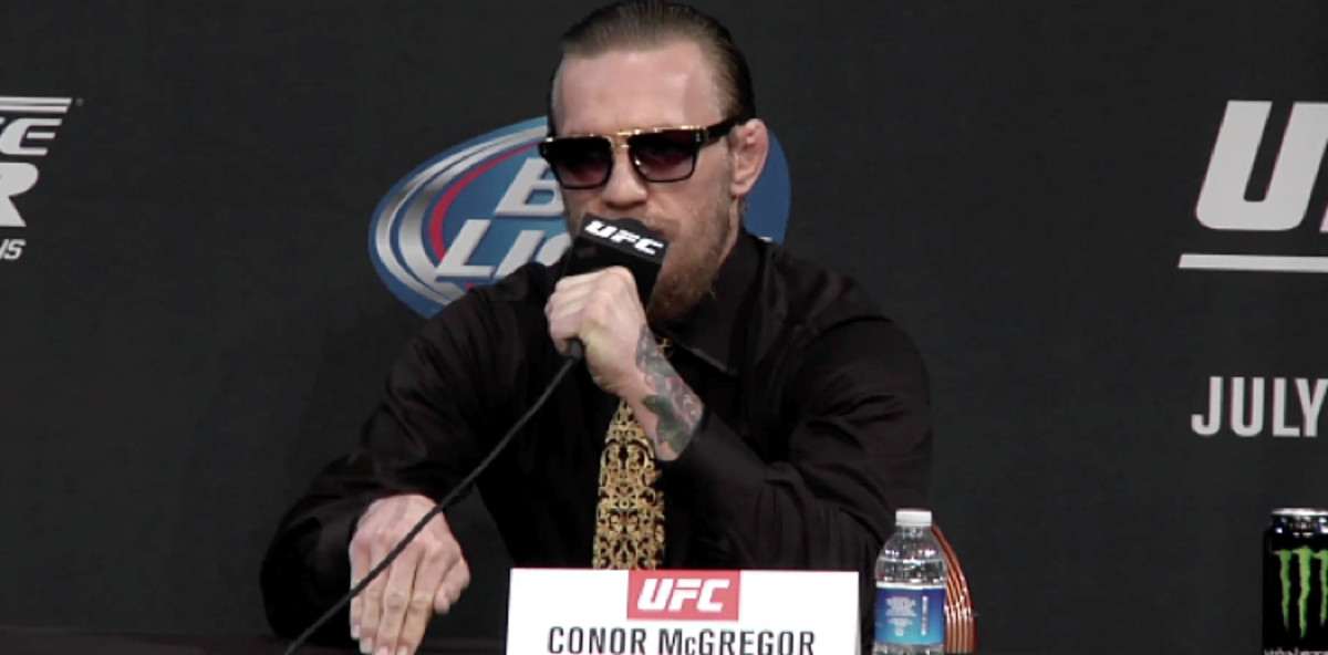 Conor McGregor Unleashes The Notorious One At UFC 189 Press Conference ...